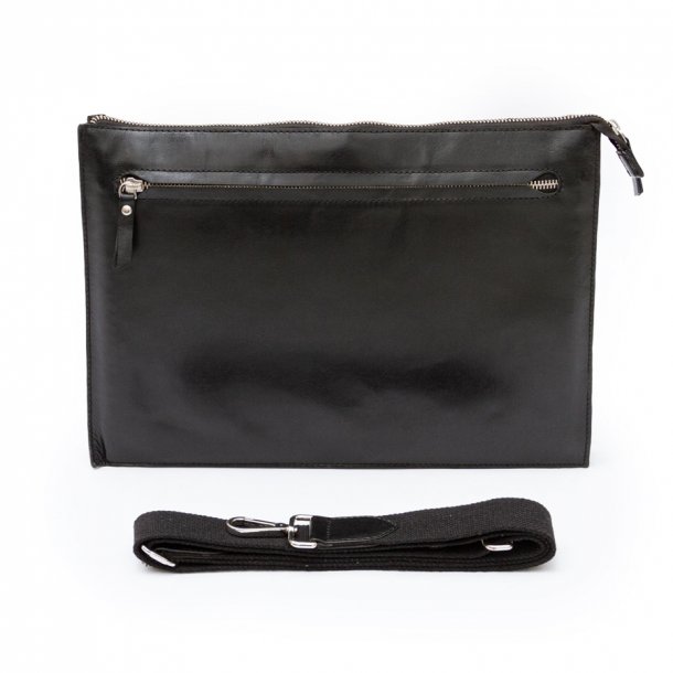 Slim lapptop taske - Black