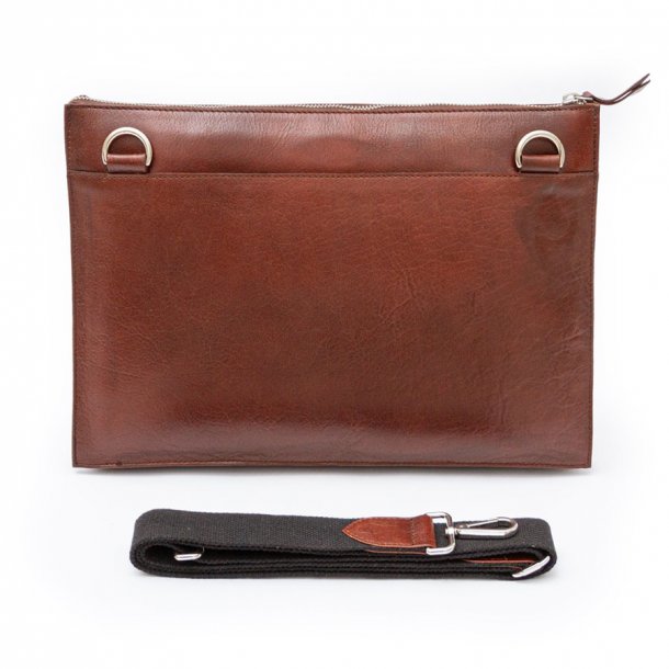 Slim lapptop taske - Coffee