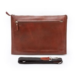 Slim lapptop taske - Coffee