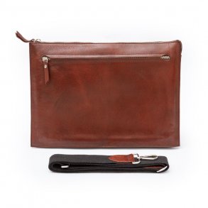 Slim lapptop taske - Coffee