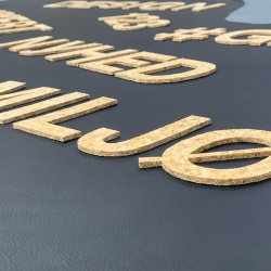 Bogstaver og tal i kork