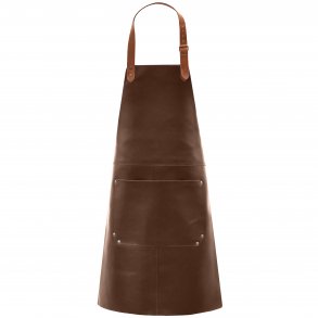 Lderforklde med lomme - Coffee